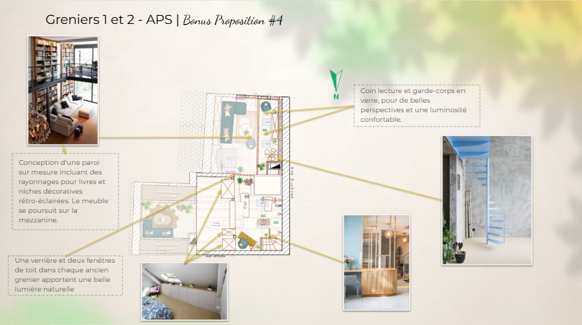 Avant-projet sommaire bonus — Combles aménageables | Projet PHOENIX, Lavaux | KEMARA Design, Vevey Avant-projet sommaire bonus des combles aménageables d’une bâtisse du XVIIIe siècle dans le Lavaux, conçu par KEMARA Design à Vevey, Suisse romande.