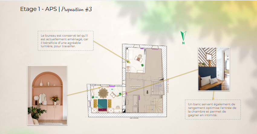 APS — premier étage | Projet PHOENIX, Lavaux | KEMARA Design, Vevey Avant-projet sommaire choisi du premier étage d’une bâtisse du XVIIIe siècle dans le Lavaux, conçu par KEMARA Design à Vevey, Suisse romande.