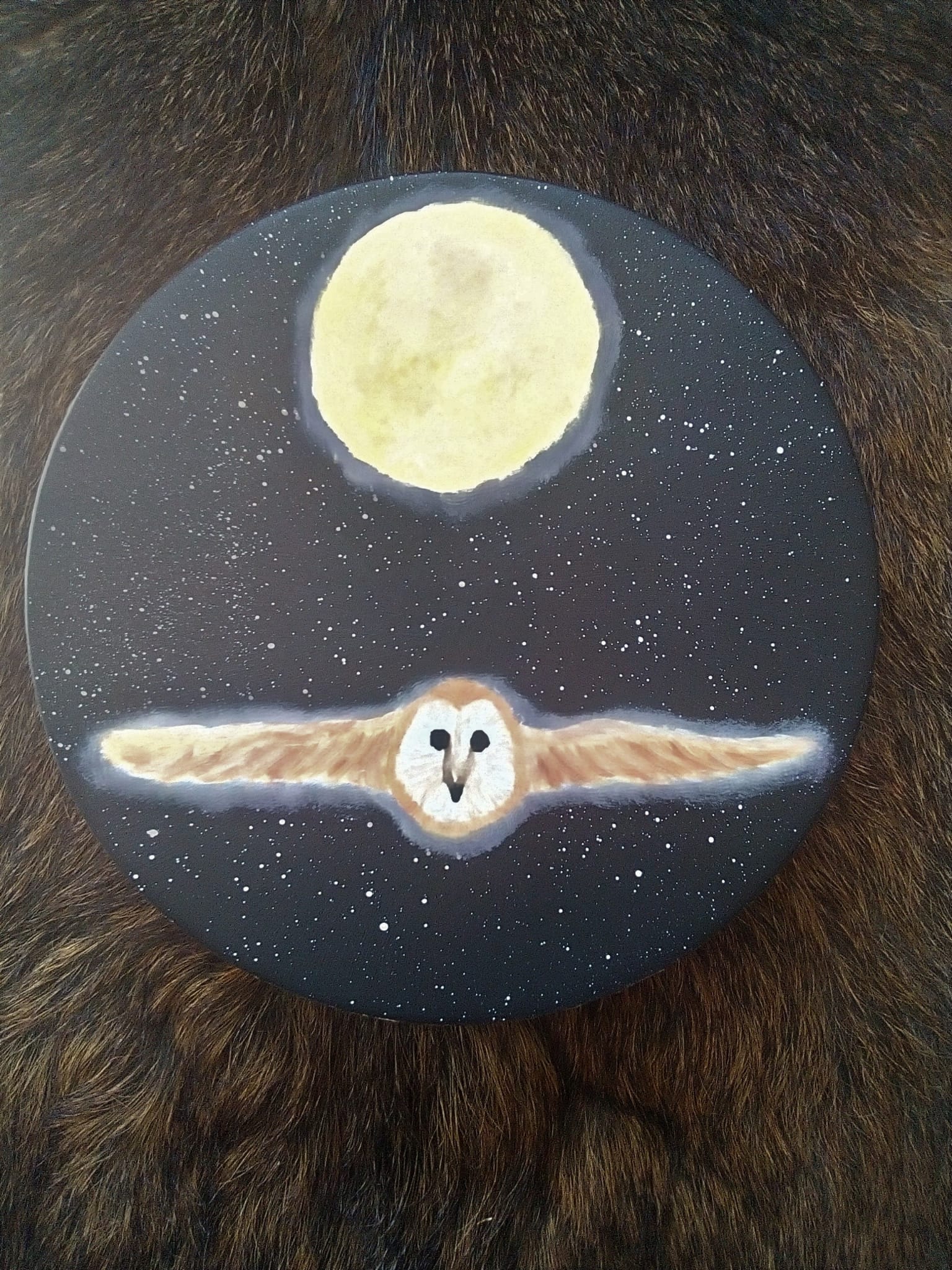 Animal Totem Chouette - Hutte de sudation de Gregory Brezzola - Architecte d'intérieur à Vevey - Feng shui - Kemara - Design holistique - Design biophilique - Suisse romande