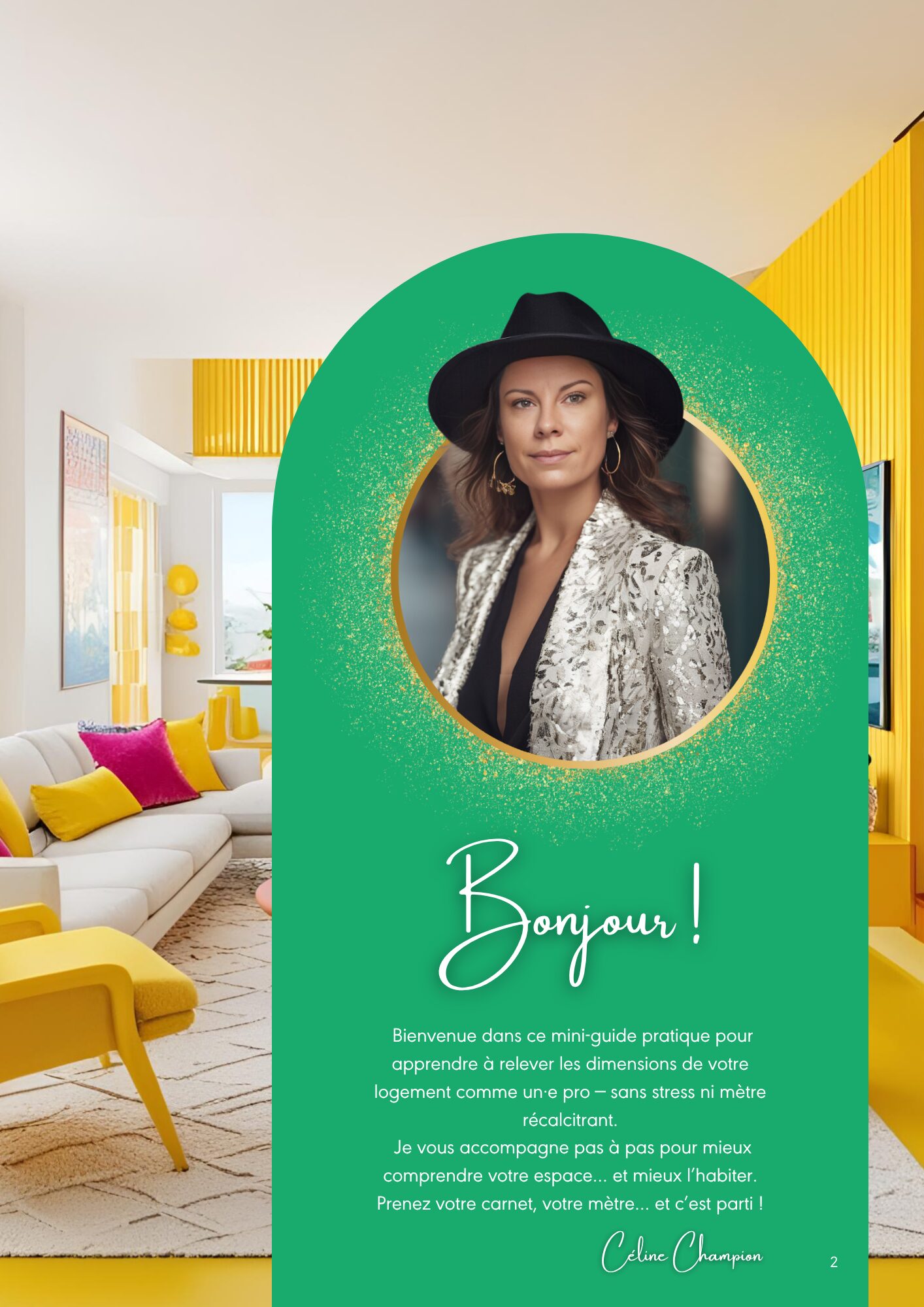 Page d’introduction de l’ebook Mesurer son logement comme un·e pro avec Céline Champion, architecte d’intérieur holistique en Suisse romande.