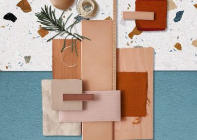 Avant-projet détaillé pour cette belle maison ancienne nichée au coeur du vignoble du Lavaux. Par KEMARA Design Holistique by Céline Champion - Moodboard projet Phoenix